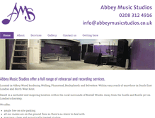 Tablet Screenshot of abbeymusicstudios.co.uk